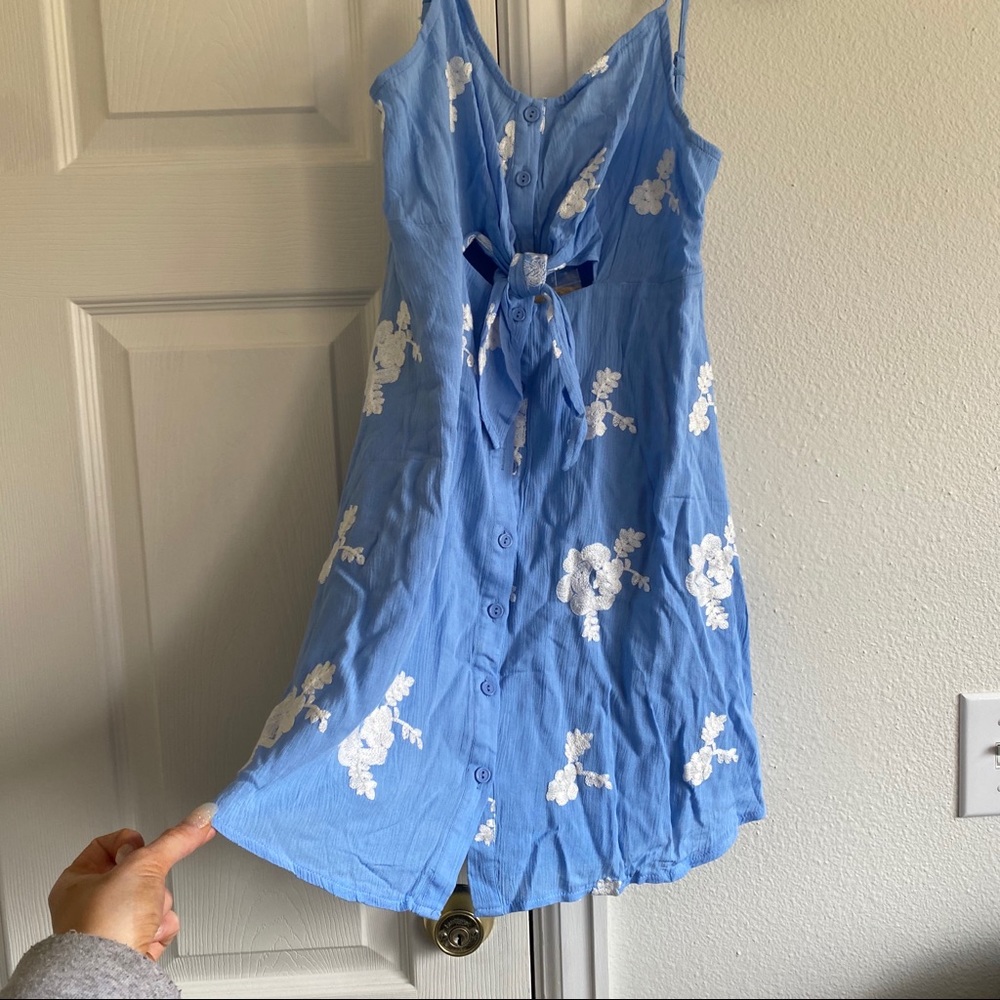 floral dress with white flowers princess Polly